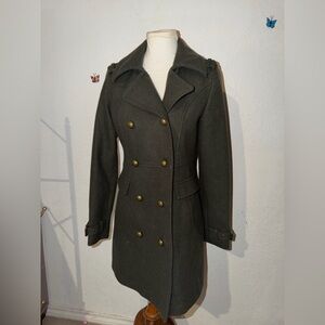 American Eagle Women’s Wool Military Style Coat Size Small
